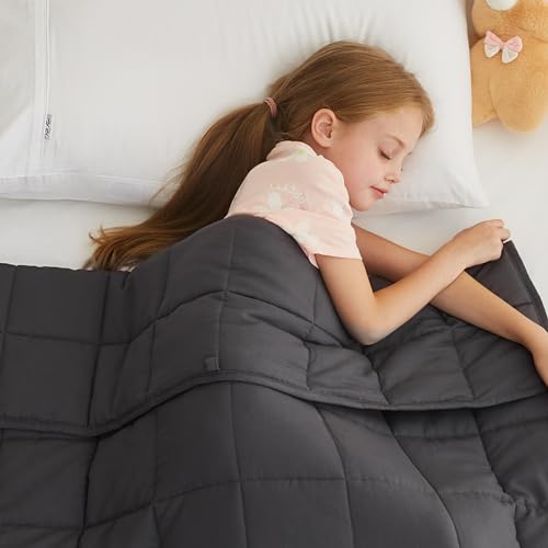 L'AGRATY Weighted Blanket - 36"x48" 3lbs Microfiber Material with Glass Beads Small Blanket for All-Season Summer Fall Winter Soft Thick