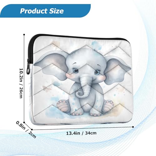 Funda para portátil 13-14 pulgadas con diseño elefante miniatura 3