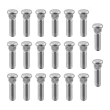 AUTOKAY Wheel Lug Stud 90942-02049 20Pcs for Toyota 4Runner Scion tC for Lexus GX460 GX470 for Nova Prizm CT200h ES250 ES300 ES330 GS400 GS430 IS300 RX300 for RX400h Vibe iM iQ tC xA xD Avalon Camry