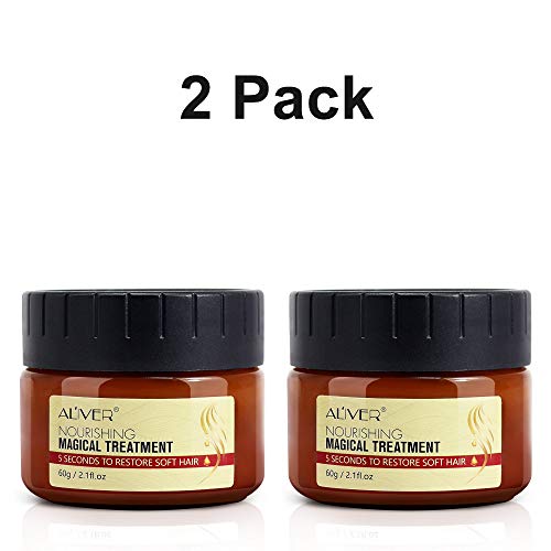 Magical Hair Treatment Mask - (2 PACK) Thin Fine Hair Keratin and Argan Oil Complex Hydrating Repair Treatment Professtional Hair Conditioner, Deep Conditioner Suitable for Dry Damaged Hair