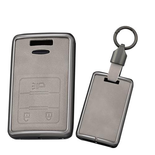 Coque de clé de voiture Cadillac Escalade SRX CTS ATS boîtier gris 3 boutons