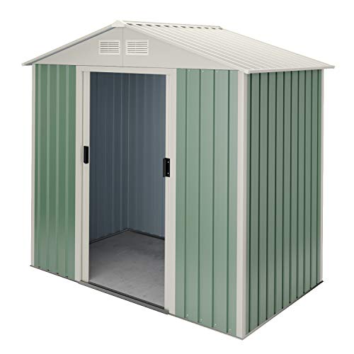 Hoggar by Okoru Caseta metálica 2,43 m2 201x121x176cm. Cobertizo Jardin