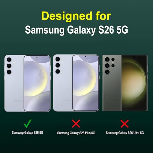 Image of Zapcase Back Case Cover for Samsung Galaxy S26 5G | Compatible for Samsung Galaxy S26 5G Back Cover | Liquid Silicon Magic Case with Camera Protection | Dark Green