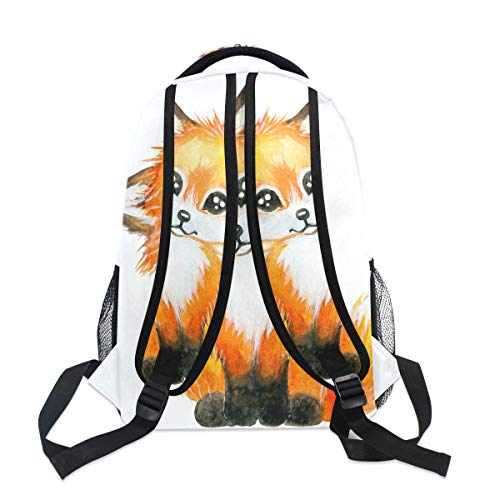 Alaza Cute Little Fox Animal Print Large Backpack Personalized Laptop Ipad Tablet Travel School Bag With Multiple Pockets #TOP2