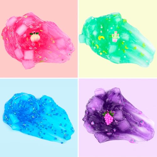 Dujuanhua N001 N002 8 Pack Jelly Cube Crunchy Slime Kit thumb #1