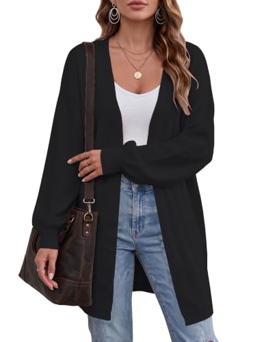 Image of Oversized Long Cardigan Sweaters for Women Cute Heart Fall Coats Outfits | Soft Knit Long Sleeve Cardigans, Winter Fall Clothes, Dressy Casual Office Work Teacher Outfits