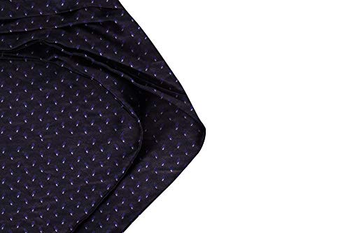 Image of BLACKSMITH Jacquard Microfiber Neckwear Ascot and Matching Pocket Square Set for Men