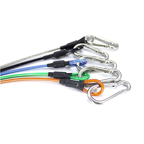 Cordão de suporte de fita de cintura para fita Gaffers, clipe de mosquetão de aço, corda para pendur