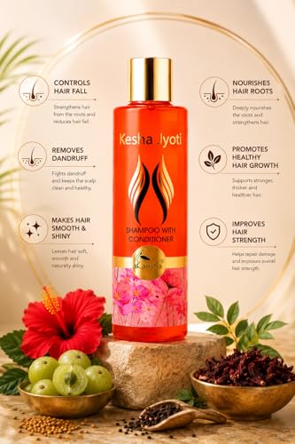 Image of AKANSHA Keshajyoti Natural Ayurvedic Deep Nourishing Liquid Shampoo, 1 Count
