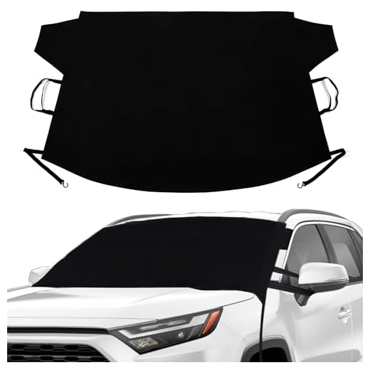 Magnelex Windshield Snow Cover for Ice, Frost & Snow Removal - Waterproof 600D Oxford Fabric for Any Weather, Fits Truck Van and SUV Perfect Winter Car Accessories for Wiper & Protection