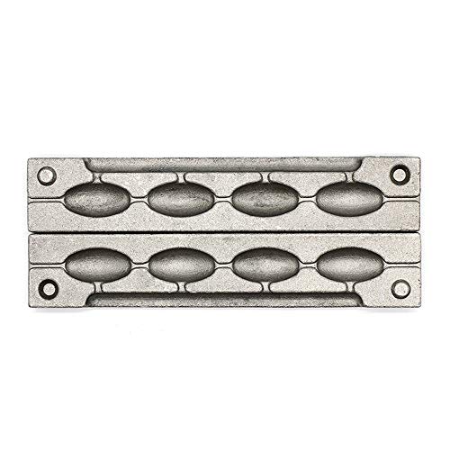 Dimatteo Bean Sinker Mold with 4 Cavities and 1.5-Ounce,Without Handle