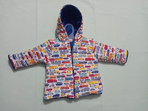 Image of Navy zone Baby Reversible Sweater Jacket - Baby Jacket /Winter Jackets for Toddler Girls /Boys- Sweater for Baby Girls /Baby Boys (OR, 0-6 Months)