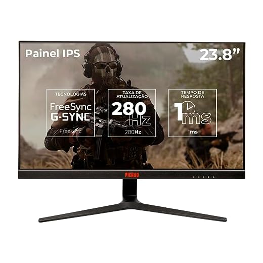 Monitor Gamer Pichau Centauri SPRO24, 23.8 Pol., IPS, FHD, 1ms, 280Hz, FreeSync/G-Sync, HDMI/DP, PG-CTSP24-BL01
