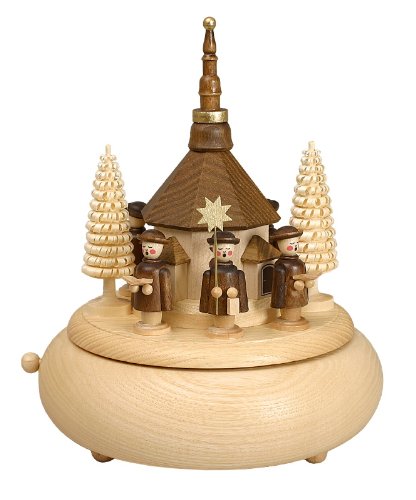 Volkskunstwerkstatt Unger Spieldose - Musikdose mit Seiffener Kirche - Echt Erzgebirge® #0230 Cover