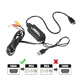 chip xbox 360 slim Trabaje con todos los dispositivos HDMI y RCA: conecte el enchufe HDMI a cualquier dispositivo con salida HDMI como Amazon Fire Stick / Roku / PlayStation 4 / XBOX / PS4 / PS3 / PC / TV Box / Projector.