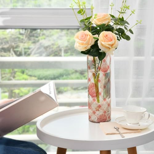 Jarrones de plástico rosa para mesa de comedor y decoración de salones modernos 7