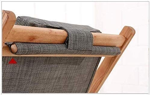 Chaise longue inclinable en orme de style noble pour balcon élégant