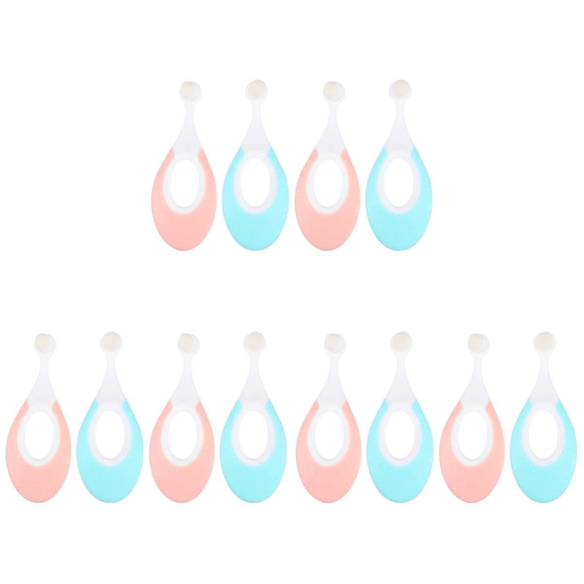 CALLARON 3 Set Spazzolini Per Spazzolino Morbido Per Orale Con Setole Delicate E Anello Per Dentiere Colori Per Gengive Sensibili E Denti Latte 4 Pezzi*3
