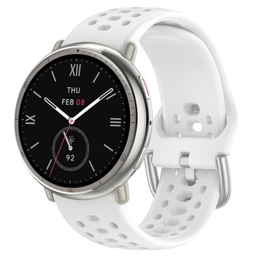 [LICHIFIT] for Amazfit Active2�iA2437�j/2 Square�iA2434�j �Ή��o���h �x���g�ւ��o���h �V���R���� �_�炩�� �ʋC�� �ϋv�� �X�|�[�c�o���h �V���R���X�g���b�v���t���ʋC���X�g���b�v�A�N�Z�T���[�i���C�����b