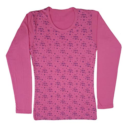 Image of indi weaves Girls Cotton Full Sleeve Printed T-Shirts Pack of 2