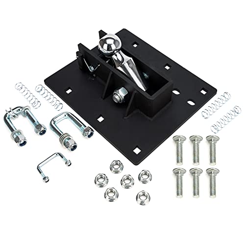 Folding Ball Gooseneck Hitch 61052 30,000 Lbs Compatible With Chevrolet Silverado/Gmc Sierra/Ford/Dodge Ram And Other Models Black 2-5/16 Inch Ball #TOP2