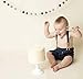 Classic Navy Handmade adjustable Felt Ball Garland by Sheep Farm Felt