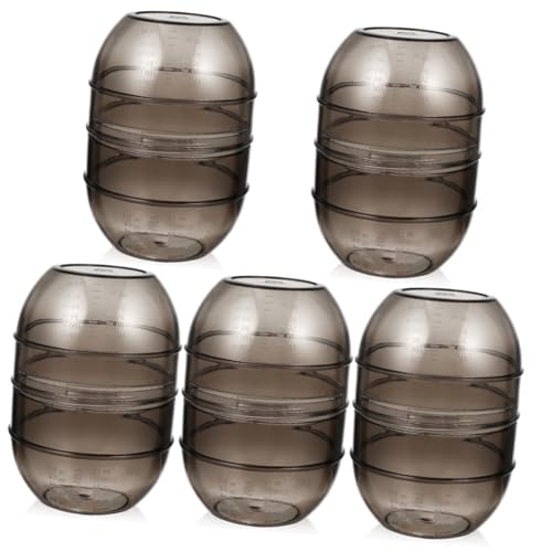WRITWAA 5 pièces Bol de Mélange pour Coloration Capillaire avec Double Graduation Bol pour Teinture Cheveux Salon et Usage DIY Facile à Nettoyer et Réutilisable