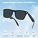leingee Bluetooth Audio Smart Glasses, Touch Control Hands-Free Calls, Open Ear Sound Mic &Speakers, Magnetic Charging and Outdoor UV Protection for Women Men (Black)