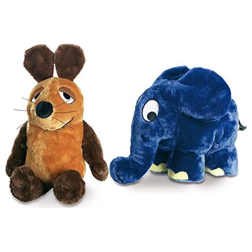 Schmidt Die Sendung mit der Maus - Maus und Elefant Plüsch 12cm