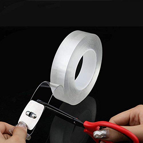 Image of Ronest Nano Super Strong Adhesive Two Way Tape, Double Sided Tape for Wall, Car, Carpet, Floors, 3mm Roll of Thin Reusable, Heavy Duty Grip Tape, Safe Waterproof Tape, Strong Sticky Wall Tape, (3M)