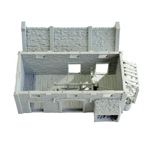 Centrion Studio Cattle Shed &ndash; 28mm Scale Colonial Barn Terrain &ndash; Multi-Part PLA 3D Printed Farm Structure with Open Interior &ndash; Suitable for Historical or Fantasy Tabletop Settings