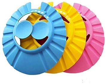 CPEX baby shower caps Adjustable Safe Soft Bathing Baby Shower for Children with Protection For Eyes And Ear when hair wash(multi-color)