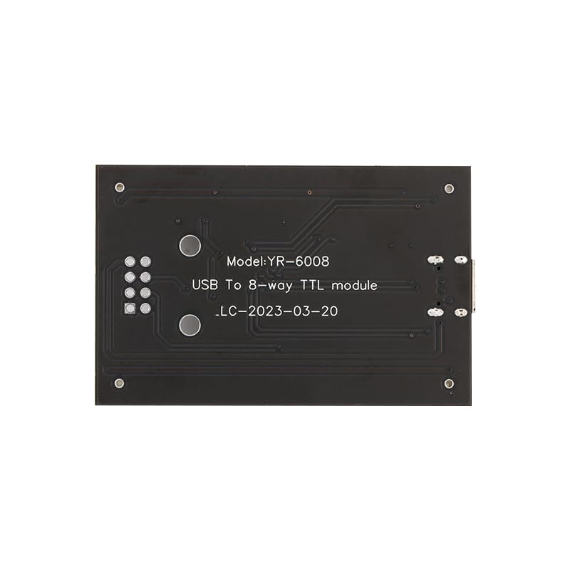 Wiring Connecting Terminals - USB to 8-Way Channels TTL Serial Port Module CH348 Multi-Channel UART Expansion Board TypeC to 8 TTL HUBs PCB YR-6008