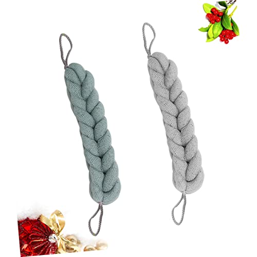 Toalla de baño de barra exfoliante corporal accesorio de ducha con tiras largas y flexible de baño 6
