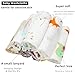 LifeTree Baby Washcloths for Newborn, Soft 6 Pack Muslin Baby Wash Cloths for Boys Girls, 70% Viscose from Bamboo and 30% Cotton Face Towels for Newborn with Sensitive Skin,