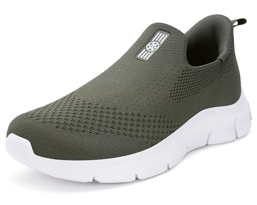 Zapatillas Deportivas de Mujer Calzados de Running Hombre Zapatos de Caminar Transpirable Zapatillas Cómodas para Correr en Senderos Verde 41EU