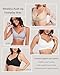 Vinfact Wireless Bras for Women No Underwire Scalloped Comfortable Push Up Supportive T-Shirt Bra Everyday Bra SLGY L