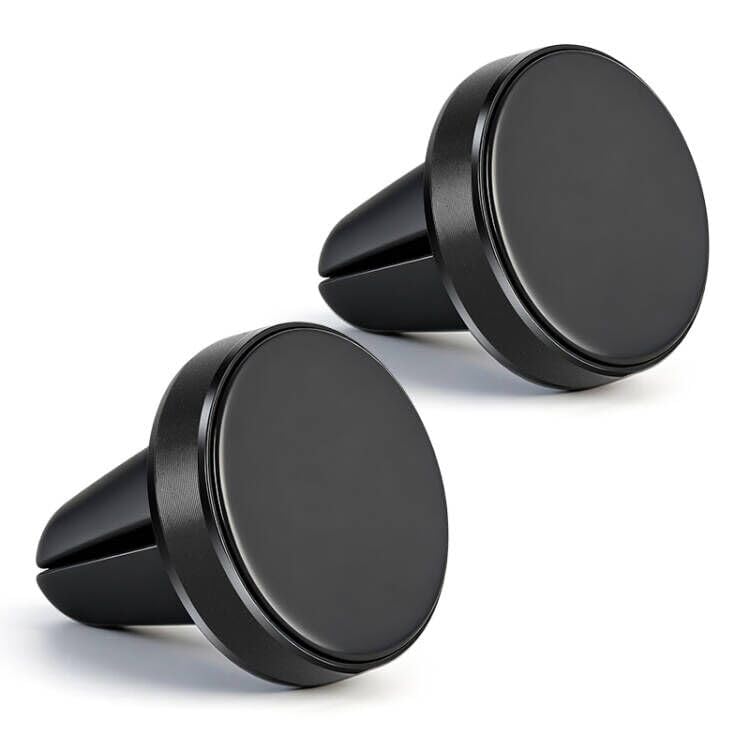 Magnetic Phone Holder for car【2 Packs 】【Strong Magnet】phone holders for your car phone holder Mount for Car【4 Metal Plate】Universal Airvent cell phone car mount for iphone Samsung car accessories