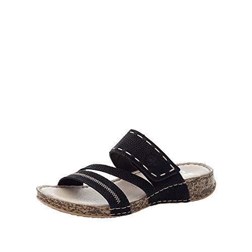 Preisvergleich Produktbild Rieker Damen Riemchensandalen 61150, Frauen Sandalen,women's,woman,sandaletten,so... (01),42 EU / 8 EU