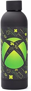 XBOX Water Bottle for Adults and Kids 750ML | Game Console Stainless Steel Sports Travel Mug | Black Green Gaming Merchandise One Size