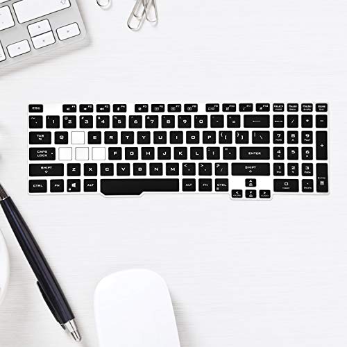 Keyboard Cover Compatible with ASUS TUF Gaming A15 TUF506IV TUF506IU FA506 FX506, TUF Gaming F17 FX706, TUF Gaming A17 TUF706IU, TUF Gaming F17 A15 F15 Gaming Laptop - Black - Thumbnail 3