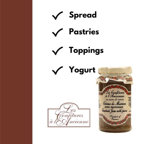 Chestnut Jam (Crème De Marrons) Andresy All Natural French Jam Pure Sugar Cane 9 Oz Jar Confitures A L'ancienne, One #TOP4