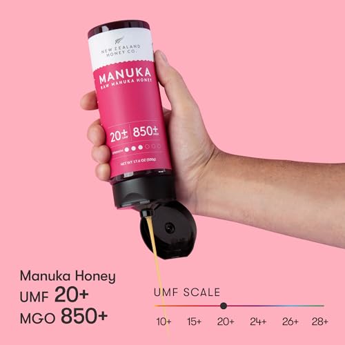 Image of New Zealand Honey Co. Pure Manuka Honey UMF 20+ Squeezy | 500g | 17.6oz | Squeezable UMF Manuka Honey