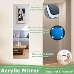 Spiegelfliesen Selbstklebend 4er-Set Acryl Spiegel Sicher & Flexibler, Spiegel Zum Kleben HD Klebespiegel Spiegel, Bruchsicherer Wandspiegel Für Tür Wand Flur (30 X 30 cm) – Bild 5