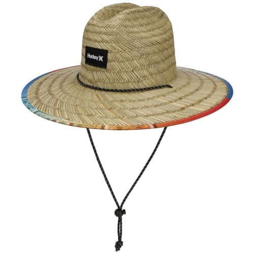 Image of Hurley Men's Straw Hat - Bayside Lifeguard Straw Sun Hat
