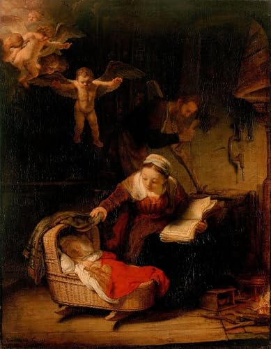 Impression d'art Rembrandt la Sainte Famille image sur toile déco