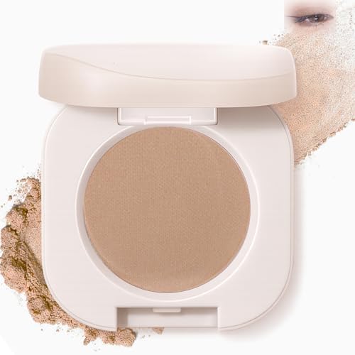 Nude Brown Single Eyeshadow, Cool-Tone Pressed Powder with Smooth Creamy Texture, Buildable Colour & Blendable Soft Matte Finish for Natural Everyday and Eye Contour Makeup