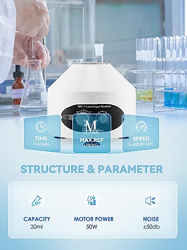 Mxmoonant Centrifuge Machine Benchtop Electric Centrifuges With Timer And Speed Control For Lab School Scientific Research 20Mlx6 Rotors (110V Us Plug) (800-1) #TOP4