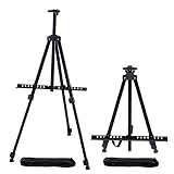 Aokbean 2pcs 63 Inches Art Easel Stand Tripod Easel Stand with Portable Bag for Floor Painting Displ