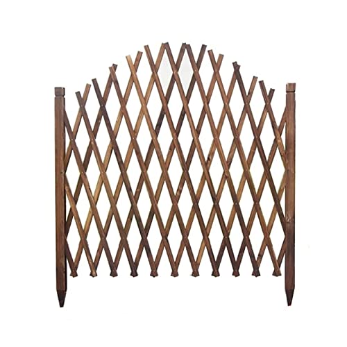 Panel de valla curvado para jardín, tablero decorativo de madera para césped al aire libre, balcón y recinto para mascotas
